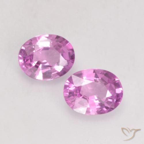 0.75ctw Natural Rosado púrpura Zafiro, Ovalada, VS