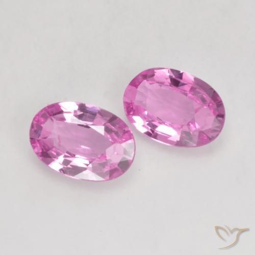 Gemas de Zafiro Púrpura rosado claro natural de 1.15 ct, Ovalada, VS