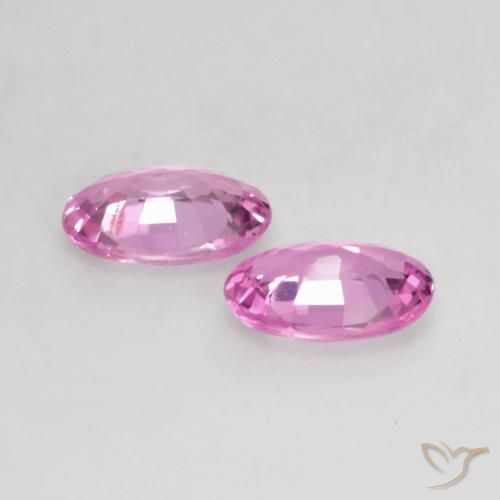 Gemas de Zafiro Púrpura rosado claro natural de 1.15 ct, Ovalada, VS