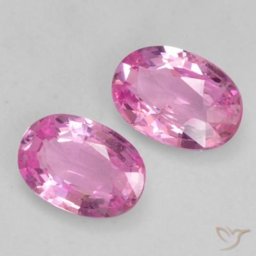 Gemas de Zafiro Rosado púrpura natural de 1.16 ct, Ovalada, VS