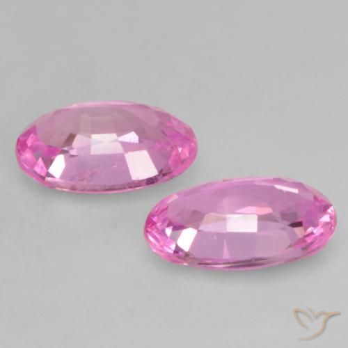 Gemas de Zafiro Rosado púrpura natural de 1.16 ct, Ovalada, VS