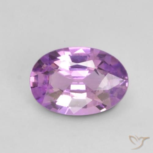 0.58ct Natural Púrpura eléctrico Zafiro, Ovalada, VVS-VS