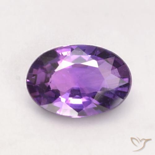0.53ct Natural Violeta medio Zafiro, Ovalada, VVS-VS