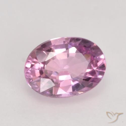 Zafiro Rosado muy claro natural de 0.61 ct, Ovalada, VVS-VS
