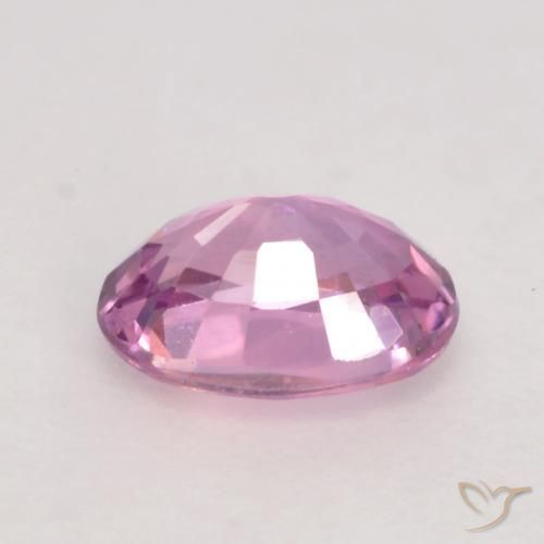 Zafiro Rosado muy claro natural de 0.61 ct, Ovalada, VVS-VS