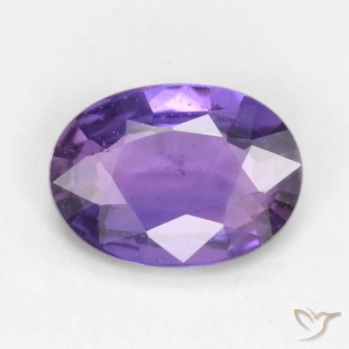 0.51ct Natural Rosado púrpura Zafiro, Ovalada, VS
