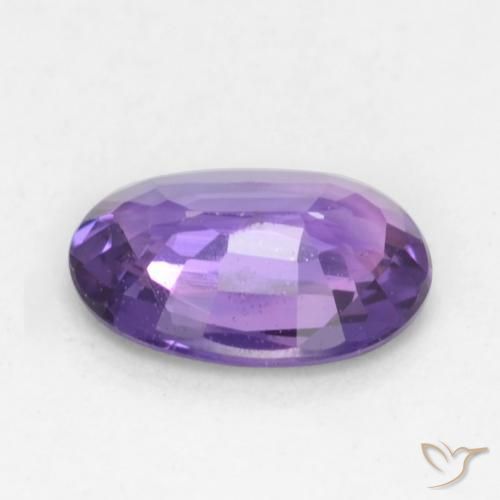 Zafiro Rosado púrpura natural de 0.51 ct, Ovalada, VS