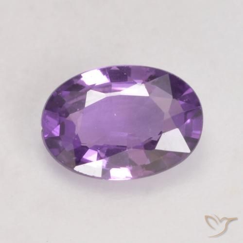0.48ct Natural Violeta iris Zafiro, Ovalada, VS