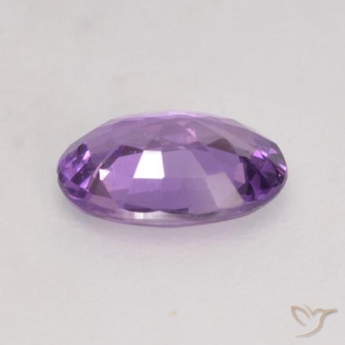 Zafiro Violeta iris natural de 0.48 ct, Ovalada, VS