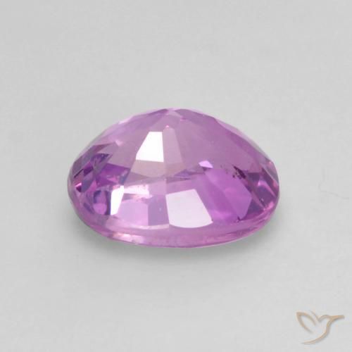 Zafiro Púrpura intenso natural de 0.59 ct, Ovalada, VS