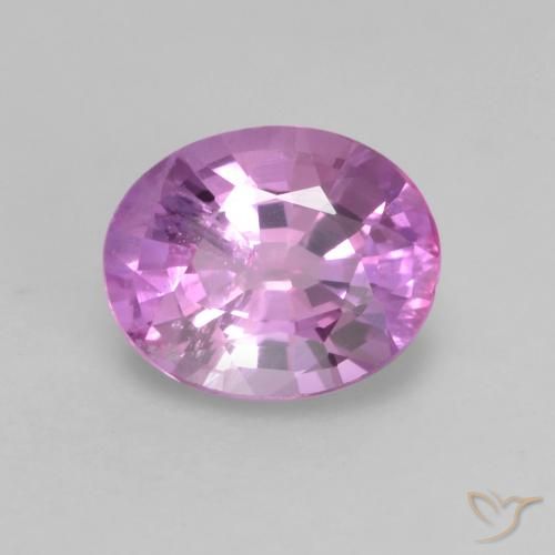 0.53ct Natural Púrpura medio Zafiro, Ovalada, VS