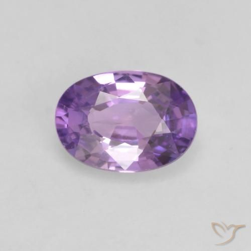 0.54ct Natural Violeta rosado medio Zafiro, Ovalada, VS