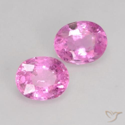 Gemas de Zafiro Púrpura intenso natural de 0.98 ct, Ovalada, VS