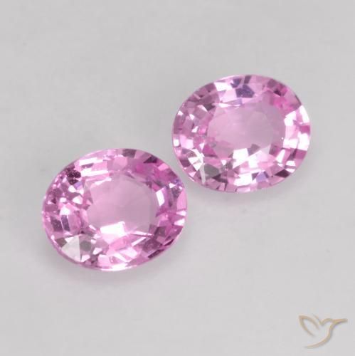Gemas de Zafiro Púrpura intenso natural de 0.78 ct, Ovalada, VVS-VS