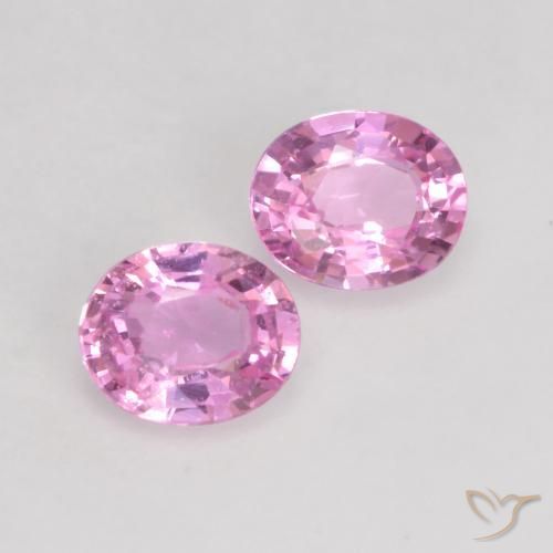 Gemas de Zafiro Rosado púrpura natural de 0.76 ct, Ovalada, VVS-VS