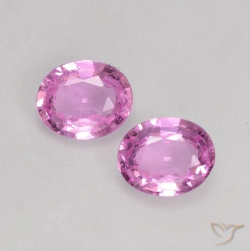 0.66ctw Natural Rosado púrpura Zafiro, Ovalada, VVS-VS