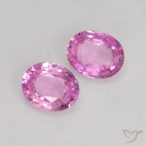 Gemas de Zafiro Púrpura intenso natural de 0.68 ct, Ovalada, VVS-VS