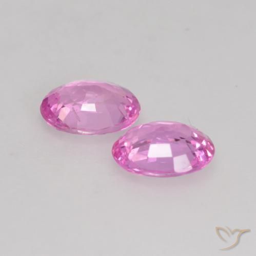 Gemas de Zafiro Púrpura intenso natural de 0.68 ct, Ovalada, VVS-VS