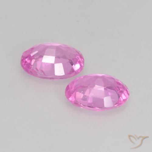 Gemas de Zafiro Púrpura intenso natural de 0.79 ct, Ovalada, VS