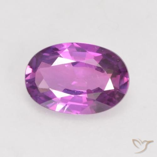 0.54ct Natural Púrpura eléctrico Zafiro, Ovalada, VVS-VS