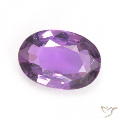 0.52ct Natural Violeta medio Zafiro, Ovalada, VVS-VS