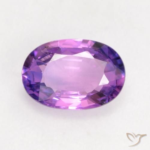 0.63ct Natural Violeta medio Zafiro, Ovalada, VVS-VS