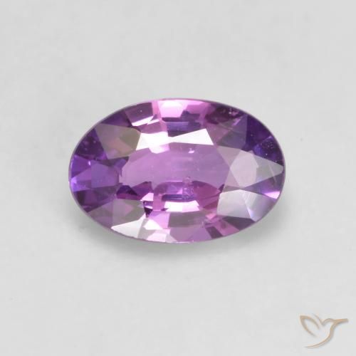 0.48ct Natural Violeta rosado intenso Zafiro, Ovalada, VVS-VS
