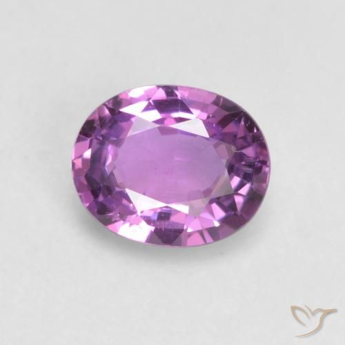 0.57ct Natural Púrpura violeta Zafiro, Ovalada, VS