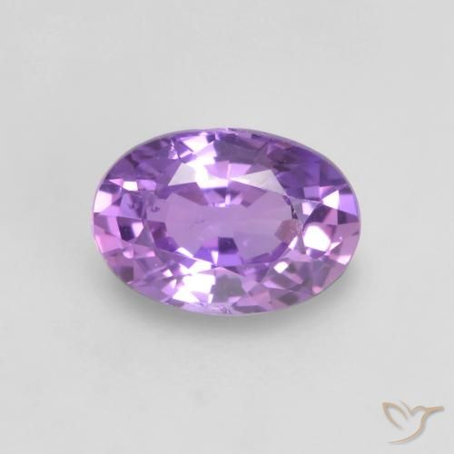 0.64ct Natural Violeta rosado vívido Zafiro, Ovalada, VS