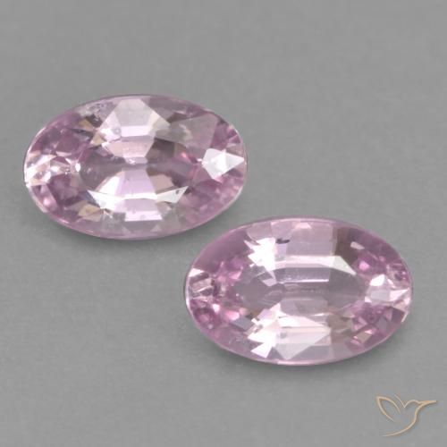 0.56ctw Natural Rosado púrpura real muy claro Zafiro, Ovalada, VVS-VS