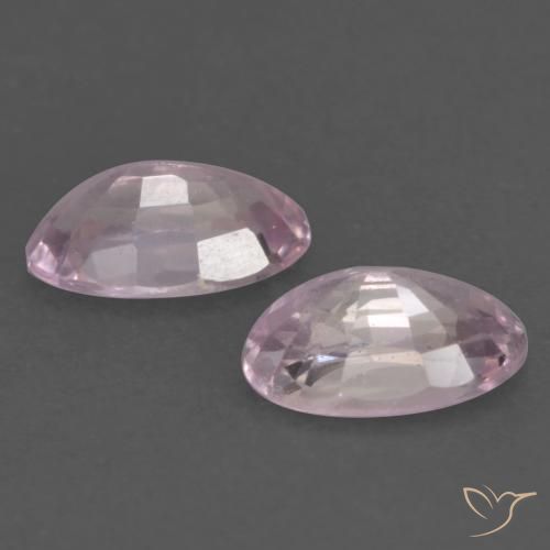 Gemas de Zafiro Rosado muy claro natural de 0.61 ct, Ovalada, VVS-VS