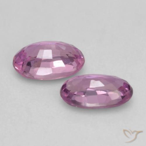 Gemas de Zafiro Púrpura medio natural de 0.61 ct, Ovalada, VVS-VS