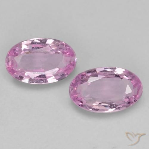 0.53ctw Natural Rosado púrpura real claro Zafiro, Ovalada, VVS-VS