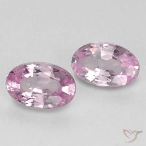 Gemas de Zafiro Rosado blubblegum muy claro natural de 0.51 ct, Ovalada, VVS-VS