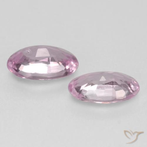 Gemas de Zafiro Rosado blubblegum muy claro natural de 0.51 ct, Ovalada, VVS-VS