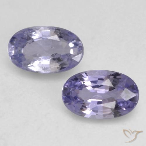 0.67ctw Natural Violeta claro medio Zafiro, Ovalada, VVS-VS