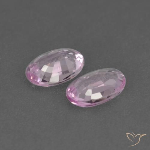Gemas de Zafiro Púrpura rosáceo claro natural de 0.47 ct, Ovalada, VVS-VS