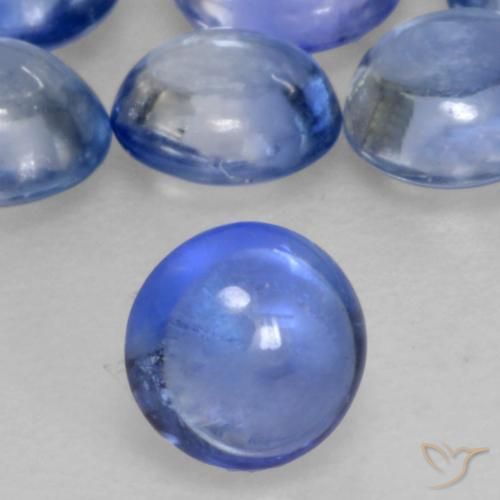 Zafiro Azul natural de 0.31 ct, Redondo, Transparente
