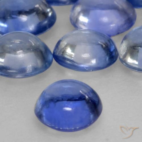 Zafiro Azul natural de 0.31 ct, Redondo, Transparente