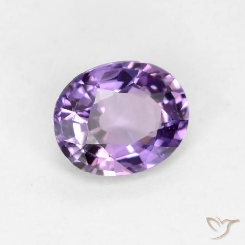 Zafiro Violeta púrpura natural de 0.58 ct, Ovalada, VS