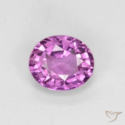 0.67ct Natural Púrpura violeta Zafiro, Ovalada, VVS-VS