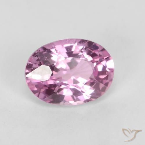 Zafiro Púrpura rosado natural de 0.83 ct, Ovalada, VVS-VS