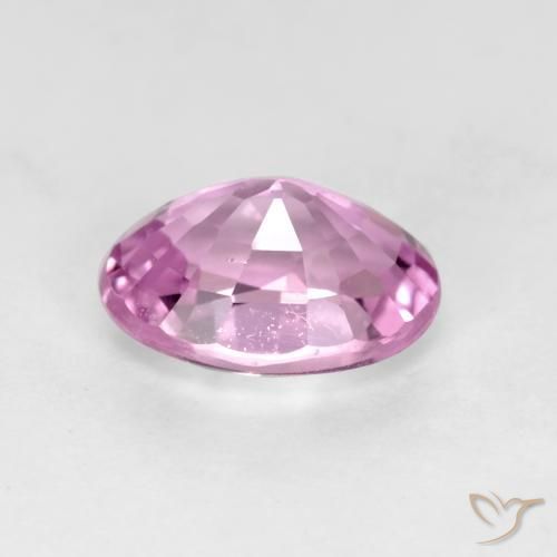 Zafiro Púrpura rosado natural de 0.83 ct, Ovalada, VVS-VS