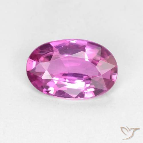 0.58ct Natural Púrpura medio Zafiro, Ovalada, VVS-VS
