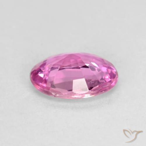 Zafiro Púrpura medio natural de 0.43 ct, Ovalada, VS