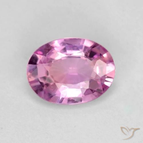 0.58ct Natural Púrpura rosado Zafiro, Ovalada, VS