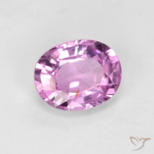 Zafiro Violeta claro natural de 0.71 ct, Ovalada, VS