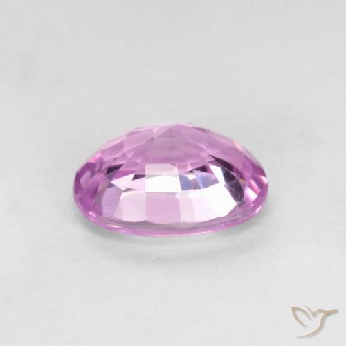 Zafiro Violeta claro natural de 0.71 ct, Ovalada, VS