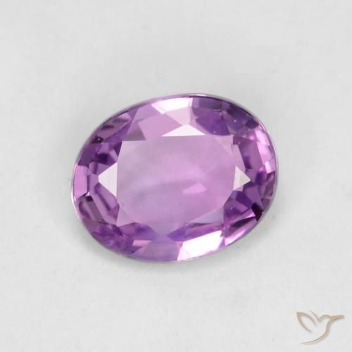 0.42ct Natural Violeta rosado vívido Zafiro, Ovalada, VVS-VS