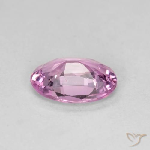 Zafiro Púrpura rosado natural de 0.71 ct, Ovalada, VVS-VS